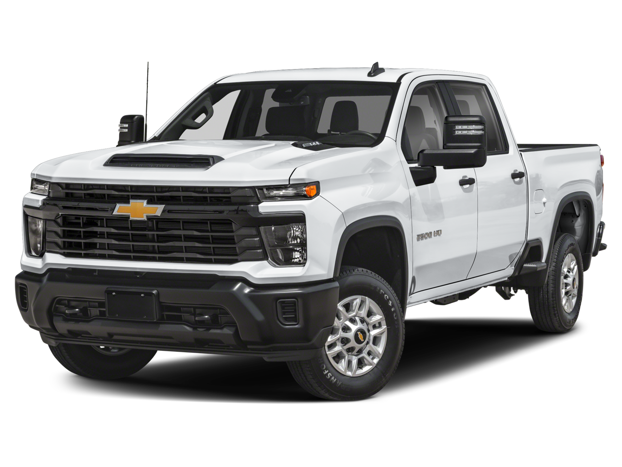 2024 Chevrolet Silverado 2500 HD LTZ in Summit White — front three-quarter view