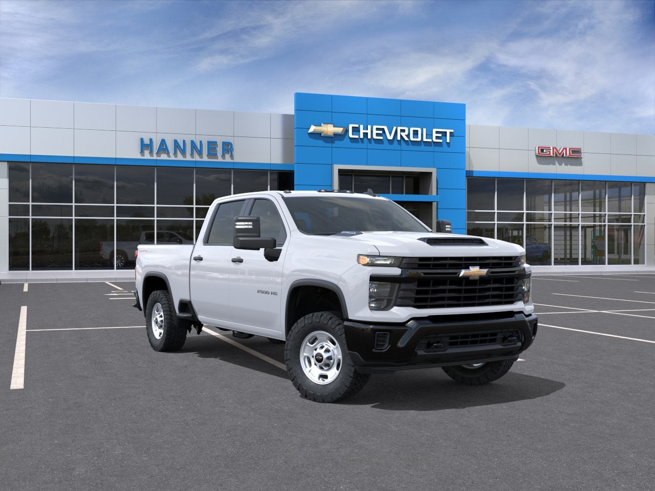 2026 Chevrolet Silverado 2500 HD WT in Summit White — front three-quarter view