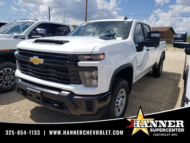 2026 Chevrolet Silverado 3500 HD WT in Summit White — front three-quarter view