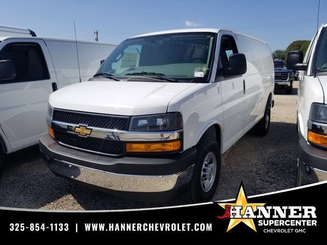 2026 Chevrolet Express Cargo WT in Summit White — front three-quarter view