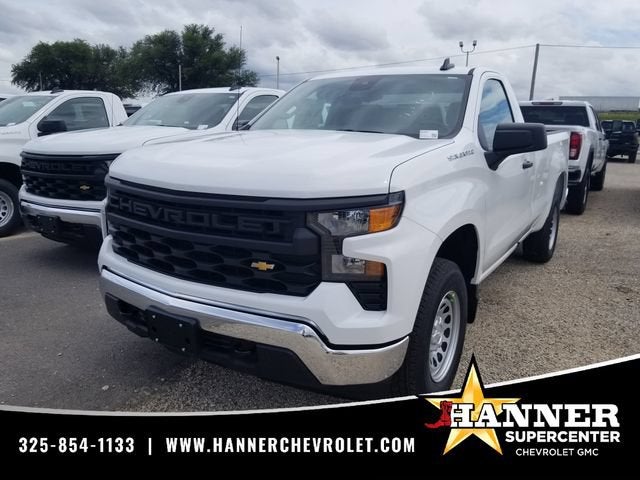 2026 Chevrolet Silverado 1500 WT in Summit White — front three-quarter view