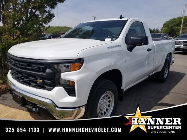 2026 Chevrolet Silverado 1500 WT in Summit White — front three-quarter view