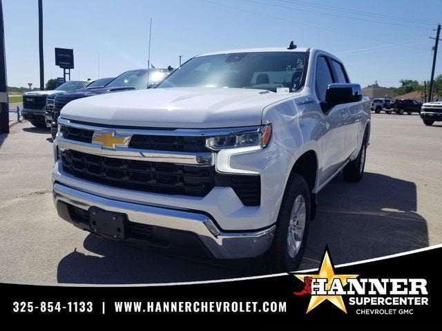 2026 Chevrolet Silverado 1500 LT in Summit White — front three-quarter view