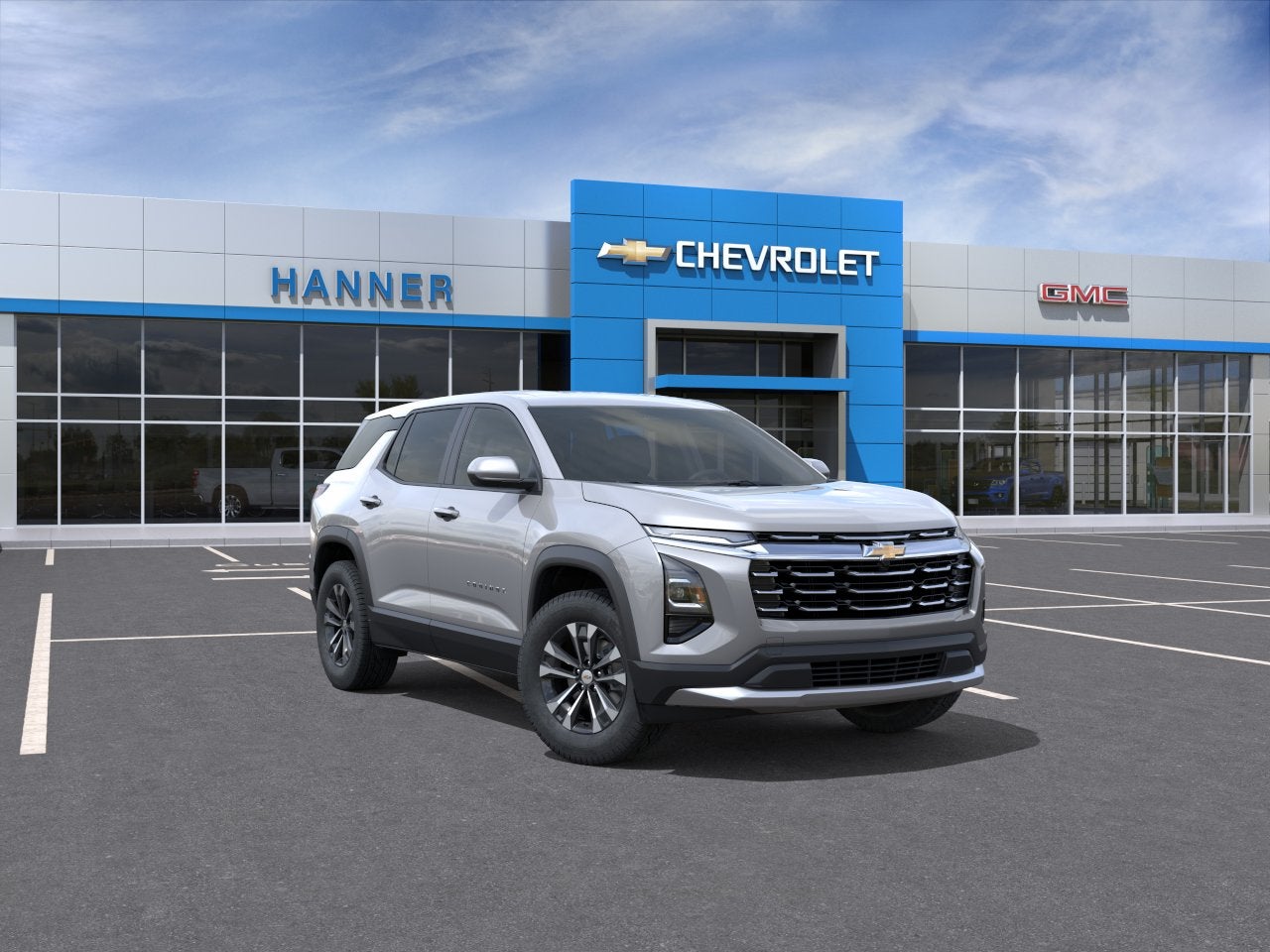2027 Chevrolet Equinox FWD LT in Sterling Gray Metallic — front three-quarter view