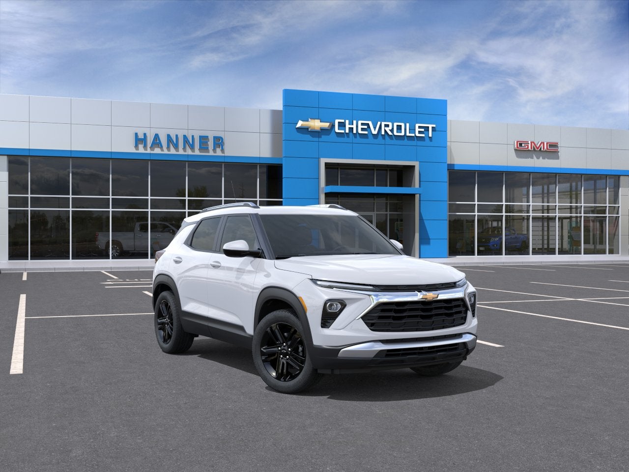 2026 Chevrolet Trailblazer LT in Summit White — front three-quarter view